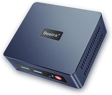 Load image into Gallery viewer, Beelink Mini PC, Celeron N5095 (up to 2.9 GHz) Mini Computer, 8GB DDR4 &amp; 256GB SSD Expandable Micro PC, Included Dual 4K HDMI, WiFi5, BT5.0, Gigabit Ethernet, OS, Wall-Mounted Bracket
