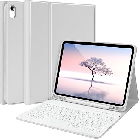 TQQ for iPad 10th Generation Case with Keyboard (10.9