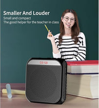 Load image into Gallery viewer, Portable Amplifier, Rechargeable Teacher Microphone, MiNi Amplifier System, Classroom Microphone, Tour Guide, Yoga Outdoor
