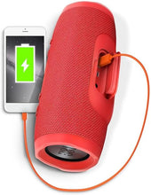 Load image into Gallery viewer, JBL Charge 3 Waterproof Portable Bluetooth Speaker, Includes LED Flashlight Key Chain Bonus - Red
