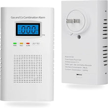 Load image into Gallery viewer, Plug in Combination Gas &amp; Carbon Monoxide Detectors - Natural Gas Detectors &amp; Carbon Monoxide Alarm for Home, Co Detector &amp; Gas Detectors with Digital Display,Holds 9V Battery (not Included)
