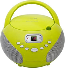 Load image into Gallery viewer, HANNLOMAX HX-319CD Portable CD Boombox, AM/FM Radio, LED Display, Aux-in Jack, AC/DC Dual Power Source. (Green)
