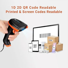 Load image into Gallery viewer, Tera Upgraded USB 1D 2D QR Barcode Scanner Wired, Officially Certified Dustproof Shockproof Waterproof IP65 Ergonomic Handle Fast and Precise Scan for Windows Linux Plug and Play Model D5100Y
