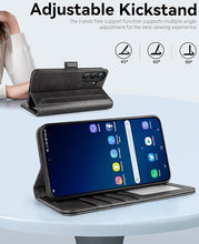Load image into Gallery viewer, OCASE Compatible with Galaxy S25 Plus Wallet Case, PU Leather Flip Folio Case with Card Holders RFID Blocking Kickstand [Shockproof TPU Inner Shell] Protective Phone Cover 6.7 Inch, Retro Graphite
