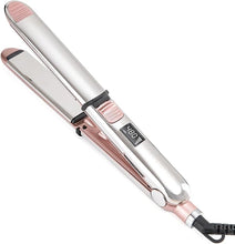 Load image into Gallery viewer, Professional Flat Iron Hair Straightener, Titanium Ionic Hair Straightening, Fast Heating Hair Tools, Pink 2 in 1 Dual Voltage Hair Straightener Curler for All Hairstyles

