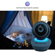 Load image into Gallery viewer, Moonybaby Baby Monitor Long Range No WiFi, Dual PTZ Cameras with Split Screen, Baby Room Temperature Display, Auto Night Vision, 2 Way Audio, Lullaby
