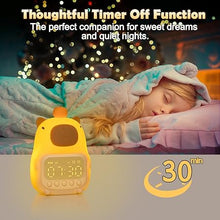 Load image into Gallery viewer, Cute Capybara Alarm Clock Night Light, Fun Children&#39;s Wake Up Lamp, Night Light for Kids Bedroom Decoration, Sleep Training Clock, Birthday Gift
