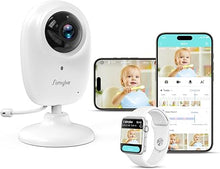 Load image into Gallery viewer, Smart Video Baby Monitor,1080P Baby Room Camera, APP Control,WiFi On/Off Switch,AI Detection, Cry Monitor and Lullabies, HD Night Vision, Two-Way Audio, Cloud &amp; SD Card Storage
