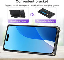 Load image into Gallery viewer, CCSmall for Apple iPhone 16 Pro Max Case Crossbody with Card Slot Holder for Women,Removable Adjustable Shoulder Strap Lanyard with Wristband Kickstand Phone Cover Case for iPhone 16 Pro Max KB Purple
