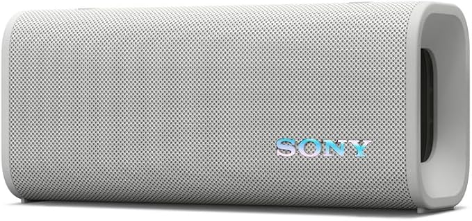Sony ULT Field 3 Wireless Portable Bluetooth Speaker, IP67 Waterproof, Dustproof, Rustproof, and Shockproof with Enhanced Bass, 24 Hour Battery and Shoulder Strap (SRSULT30W), Off White