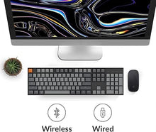 Load image into Gallery viewer, Keychron K10 Wireless Mechanical Gaming Keyboard, 104 Keys Full Size Gateron G Pro Brown Switch, White LED Backlight Rechargeable USB-C Wired Bluetooth Professional Office Keyboard for Mac/Windows
