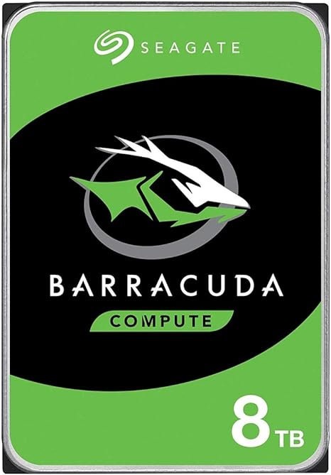 Seagate BarraCuda Internal Hard Drive 8TB SATA 6Gb/s 256MB Cache 3.5-Inch (ST8000DM004),Mechanical Hard Disk