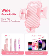 Load image into Gallery viewer, VICSEED Pink Phone Holder for Your Car [Sturdy &amp; Durable] [Powerful Suction] Dashboard Windshield Air Vent Car Phone Holder Hands Free Phone Mount for Car for iPhone Android, Pink Car Accessories
