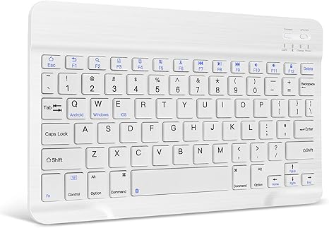 XIWMIX Ultra-Slim Wireless Bluetooth Keyboard -Universal Rechargeable Bluetooth Keyboard Compatible with iPad Pro/iPad Air/iPad 10th/9th/8th/7th/6th/5th/iPad Mini and Other iOS Android Windows Devices