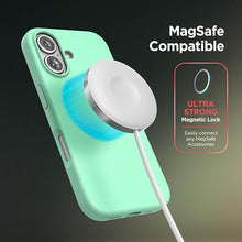 Load image into Gallery viewer, ENCASED Silicone Case Compatible with iPhone 16 with Removable Magnetic Phone Grip Holder (Compatible with MagSafe) Green
