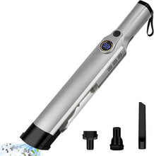 Load image into Gallery viewer, Handheld Vacuum Cleaner, Cordless Car Vacuum with Digital Display &amp; Detachable Dust Box, Compact Vacuum with Extend Pipe for Car, Home, Office, Pet, Handheld Vacuum (Gray)
