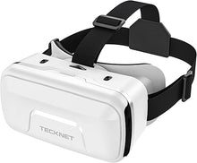 Load image into Gallery viewer, TECKNET VR Headset for Phone, Virtual Reality Headsets with HD 110°FOV Anti-Blue Light Lenses &amp; Adjustable Gears, 3D VR Headset for Kids Compatible iPhone Samsung Android 4.7-7.2&quot;
