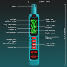 Load image into Gallery viewer, Kiprim Natural Gas Leak Detector Portable Gas Tester with Audible &amp; Visual Alarm,H/L Sensitive Mode to Locate Combustible Sources Propane for Home,Batteries Included
