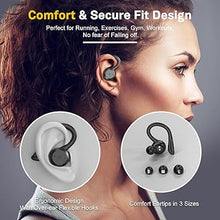Load image into Gallery viewer, APEKX Bluetooth Headphones True Wireless Earbuds with Charging Case IPX7 Waterproof Stereo Sound Earphones Built-in Mic in-Ear Headsets for Sport Running Black
