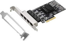 Load image into Gallery viewer, Quad-Port 2.5GBase-T PCIe Network Adapter RTL8125B 2500/1000/100Mbps PCI Express Gigabit Ethernet Card RJ45 LAN Controller Support PXE for Windows/Linux/MAC with Low Profile
