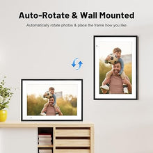 Load image into Gallery viewer, AEEZO Digital Picture Frame,10.1 Inch Digital Photo Frame with 1280 * 800 IPS Touch Screen HD Disply,Built-in 32GB Storage,Wall-Mounted, WiFi Digital Frame Share Photos/Videos via AiMOR App -Black
