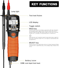 Load image into Gallery viewer, BTMETER Digital Pen Multimeter AC DC 600V Voltmeter, 60M Ohm Resistance Meter, with Backlit Screen, Continuity Test Auto Power Off Electric DMM Tester BT-38B
