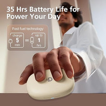 Load image into Gallery viewer, Open Ear Headphones, 35 Hours Playtime True Wireless Open Ear Earbuds with Ear Hooks, Air Conduction Headphones, Bluetooth 5.3, Clear Calls, IPX6 Waterproof Wireless Earphones - Beige
