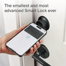 Load image into Gallery viewer, Level Lock+ (Wi-Fi) Smart Lock - World&#39;s Smallest Smart Lock Plus Apple Home Keys - Lock/Unlock from Anywhere - Level App for iOS &amp; Android - Works with Apple Home, Alexa, Google Home (Matte Black)
