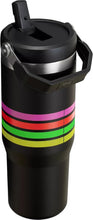 Load image into Gallery viewer, STANLEY Stainless Steel IceFlow Flip Straw Tumbler (Neon Multi Mesh Stripe, 30 oz)
