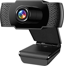 Load image into Gallery viewer, 1080P Webcam with Microphone, Full HD Web Camera with Auto Light Correction, Noise-Cancelling Mics, USB Computer Web Camera for Video Calling/Conferencing/Zoom/Online Classes
