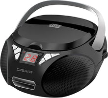 Load image into Gallery viewer, Craig CD6925 Portable Top-Loading Stereo CD Boombox with AM/FM Stereo Radio and Bluetooth Wireless Technology | Programmable CD Player | CD-R/CD-W Compatible | No Headphone Jack
