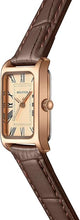 Load image into Gallery viewer, HOLSTOUR Watches for Women Fine Leather Watch Rectangular Case Roman Numeral Dial Water Resistant
