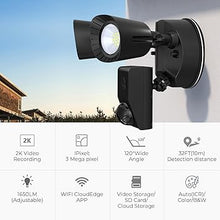 Load image into Gallery viewer, R.W.FLAME Floodlight Camera, 1650LM LED, 2K HD Outdoor Security Camera, 2 Way Audio,120° Wide View, IP65 Waterproof,110dB Siren, Cloud &amp; Local Storage, HD Night Vision, for Home Surveillance, Wired
