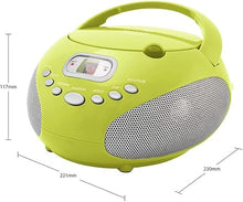 Load image into Gallery viewer, HANNLOMAX HX-319CD Portable CD Boombox, AM/FM Radio, LED Display, Aux-in Jack, AC/DC Dual Power Source. (Green)
