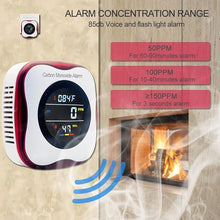 Load image into Gallery viewer, Carbon Monoxide Detectors, KH Alert 3-in-1 Travel CO Detector Humidity Temperature Meter, Portable Carbon Monoxide Detector with Sound and Light Alarm, Mini CO Gas Monitor for Home/Kitchen(2 Packs)
