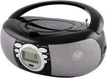 Load image into Gallery viewer, HANNLOMAX HX-321CD Portable CD/MP3 Boombox, AM/FM Radio, Bluetooth, USB Port for MP3 Playback, Aux-in, LCD Display, AC/DC Dual Power Source. (Black)
