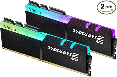 G.SKILL Trident Z RGB Series (Intel XMP) DDR4 RAM 64GB (2x32GB) 3600MT/s CL18-22-22-42 1.35V Desktop Computer Memory UDIMM (F4-3600C18D-64GTZR)