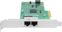 Load image into Gallery viewer, 1Gb PCI-E NIC Network Card for Intel I350-T2V2,10MbE/100MbE/1GbE Copper Dual RJ45 Ports, with Intel I350-AM2 Chip,1GbE PCI Express 2.1 X4 Ethernet Adapter Support Windows/Linux/VMware
