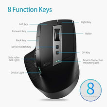 Load image into Gallery viewer, RAPOO Wireless Keyboard and Laser Mouse Combo,Multi Device (Bluetooth 4.0+3.0+2.4G) Keyboard and Mouse Set,Ultra-Slim Computer Keyboard Compact Design for Windows/Android/Mac OS
