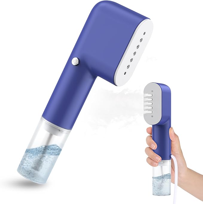 Kebnor Steamer for Clothes, Portable Steamer, 15s Fast Heat-up Handheld Steamer for Clothes,800W Powerful Handheld Clothing Garment Steamer, Garment Steam Iron for Home and Travel 120V, Small, Blue