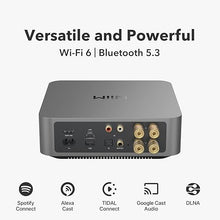 Load image into Gallery viewer, WiiM Amp Pro: Multiroom Streaming Amplifier | Compatible with Google Cast, Alexa | HDMI, Voice Control | Stream from Spotify, Amazon Music, Tidal &amp; More - Dark Gray
