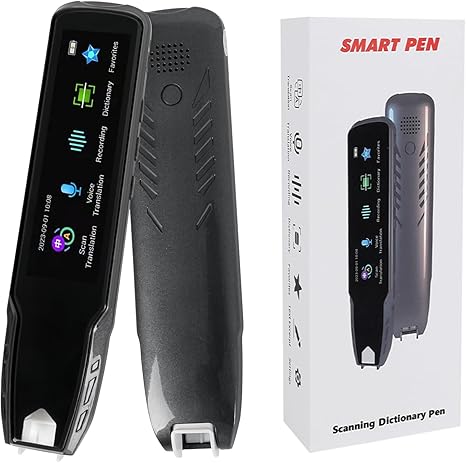 Scanner Translator Pen, Upgrade 112 Language Translation Device with 3.69 Inch Touch Screen, OCR Text to Speech, Wireless Scanning Reading Pen, for Students Adults Dyslexia