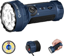 Load image into Gallery viewer, OLIGHT Marauder Mini 7,000 Lumens Bright Flashlight with 600 Meters Beam Distance, Powerful RGB Flashights, Magnetic Rechargeable Lights for Outdoors Work, Hunting, and Searching (Midnight Blue)
