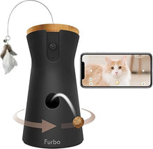 Load image into Gallery viewer, Furbo 360° Cat Camera: Home Security Camera with Meowing Alerts, Rotating Pet Treat Camera with Phone App, Smart Home Indoor Kitty Cam with 2-Way Speaker and Night Vision (No Subscription Required)
