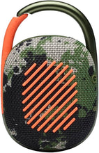 Load image into Gallery viewer, JBL Clip 4 - Portable Mini Bluetooth Speaker, big audio and punchy bass, integrated carabiner, IP67 waterproof and dustproof, 10 hours of playtime, speaker for home, outdoor and travel (Squad)
