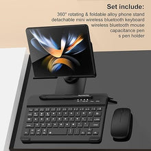 Load image into Gallery viewer, for Samsung Galaxy Z Fold 6/5/4/3/2, Set Include Mini Wireless Bluetooth Keyboard, Mouse, Comfortable &amp; Adjustable Phone Stand, Capacitance Pen, S Pen Holder, Easy to Carry - Black
