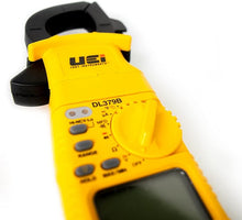 Load image into Gallery viewer, UEi DL379B Digital Clamp Meter Auto Ranging, HVAC Current Voltage Tester w/Magnetic Mount, Measures AC Amps AC/DC Volts Temperature Capacitance Frequency Diodes Duty Cycle Continuity Resistance NCV
