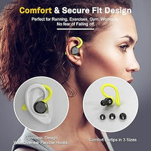 Load image into Gallery viewer, APEKX Bluetooth Headphones True Wireless Earbuds with Charging Case IPX7 Waterproof Stereo Sound Earphones Built-in Mic in-Ear Headsets Deep Bass for Sport Running Green

