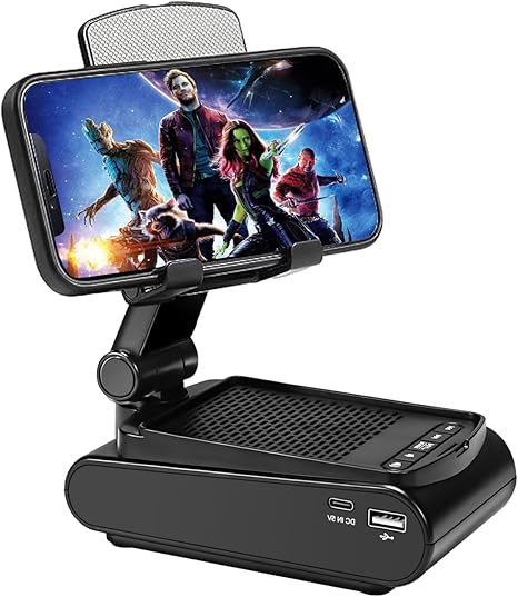Gifts for Men,Cell Phone Stand with Wireless Bluetooth Speaker HD Surround Sound for Home and Outdoors with Bluetooth Speaker for Desk Compatible with iPhone/ipad/Samsung Galaxy