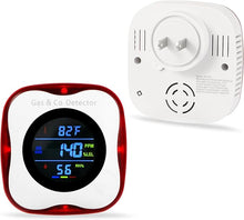 Load image into Gallery viewer, Plug in Gas &amp; Carbon Monoxide Detector,4-in-1 Natural Gas Leak Detector,Carbon Monoxide Alarm,°F&amp;Humidity,Combination CO &amp; Propane Detector for Home,RV
